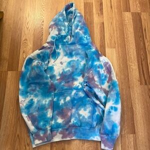 La Detresse Tie Dye Pullover Sweater - Blueberry Mystique